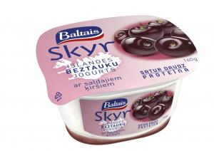 Baltais Skyr  yogurt with cherries